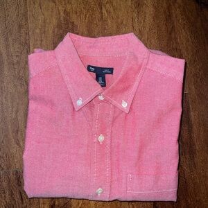 GAP Men's Casual Pink Button-Down Shirt